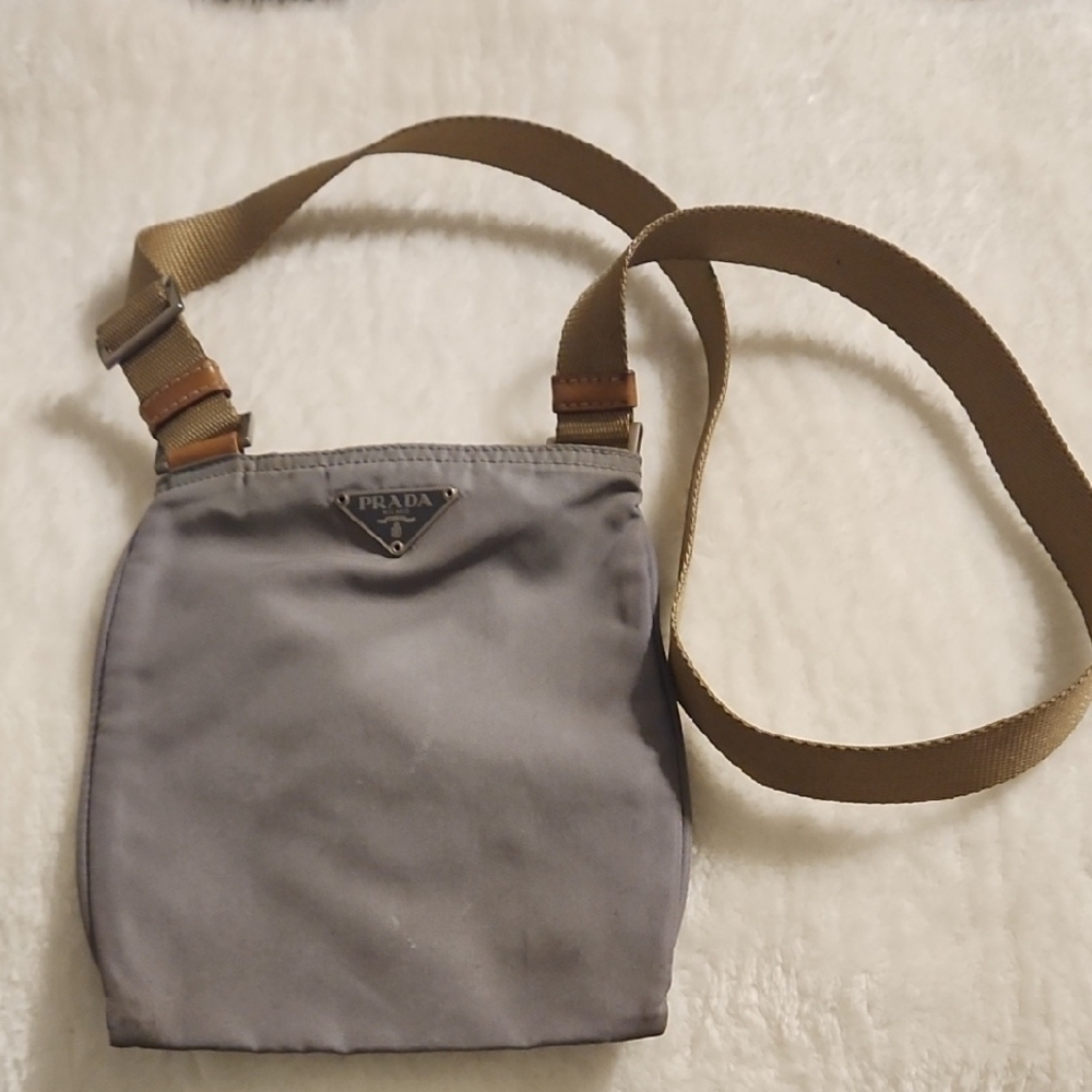 Prada Gray Crossbody Bag